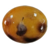 Imitate Animal skins Acrylic Beads, Painted Spray-paint, Flat Oval 24x20mm Hole:2mm, Sold by Bag