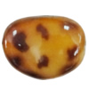 Imitate Animal skins Acrylic Beads, Painted Spray-paint, 27x20mm Hole:2mm, Sold by Bag