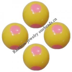 Handmade Solid Acrylic Beads, Round 12mm, Sold by Bag