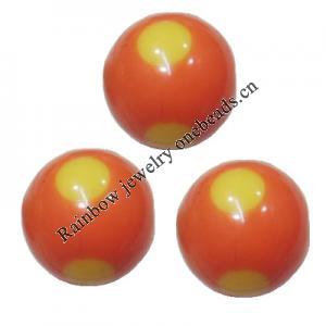 Handmade Solid Acrylic Beads, Round 12mm, Sold by Bag