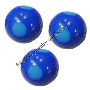 Handmade Solid Acrylic Beads, Round 12mm, Sold by Bag