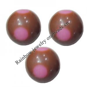 Handmade Solid Acrylic Beads, Round 16mm, Sold by Bag