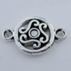 Connector Zinc Alloy Jewelry Findings Lead-free, 19x12mm Hole:1.2mm Sold by Bag