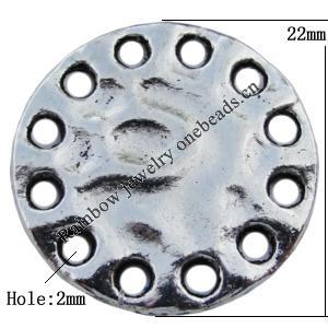 Connector Zinc Alloy Jewelry Findings Lead-free, 22x2mm Hole:2mm Sold by Bag