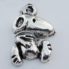 Pendant Zinc Alloy Jewelry Findings Lead-free, Animal 11x16mm Hole:1mm Sold by Bag
