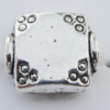 Bead Zinc Alloy Jewelry Findings Lead-free, 8x7mm, Hole:1mm Sold by Bag