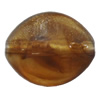 Dichroic Solid Acrylic Beads, Horse Eye 22x18mm Hole:2mm, Sold by Bag