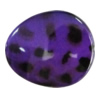Imitate Animal skins Acrylic Beads, Painted Spray-paint, Flat Teardrop 38x32mm Hole:1.5mm, Sold by Bag