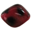 Imitate Animal skins Acrylic Beads, Painted Spray-paint, Diamond 20x16mm Hole:1mm, Sold by Bag