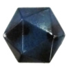 Imitate Animal skins Acrylic Beads, Painted Spray-paint, Polyhedron 19mm Hole:1mm, Sold by Bag