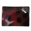 Imitate Animal skins Acrylic Beads, Painted Spray-paint, Faceted Rectangle 18x13mm Hole:1mm, Sold by Bag