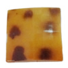 Imitate Animal skins Acrylic Beads, Painted Spray-paint, Faceted Square 20mm Sold by Bag