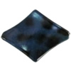 Imitate Animal skins Acrylic Beads, Painted Spray-paint, Twist Diamond 38x30mm Hole:1mm, Sold by Bag