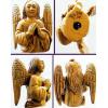 Hand carved Ojime Boxwood Angel, 25x21x13mm, Sold by PC