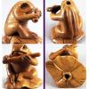 Hand carved Bead Ojime Japanese Boxwood Frog, 1 inch, Sold by PC