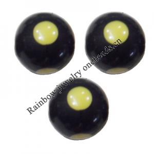 Handmade Solid Acrylic Beads, Round 16mm, Sold by Bag