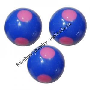 Handmade Solid Acrylic Beads, Round 16mm, Sold by Bag