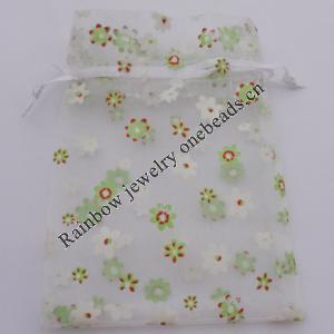 Organza Gift Jewelry Bag, 70x90mm Sold by Bag