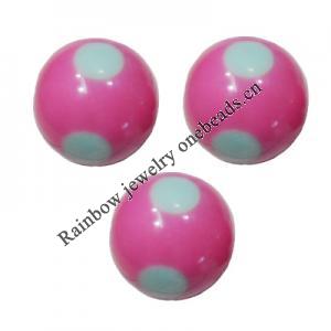 Handmade Solid Acrylic Beads, Round 16mm, Sold by Bag