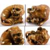 Hand carved Ojime Bead Boxwood Japanese Tiger, 1 inch, Sold by PC