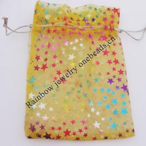 Organza Gift Jewelry Bag, 70x90mm Sold by Bag