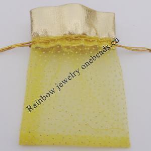 Organza Gift Jewelry Bag, 70x90mm Sold by Bag