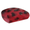 Imitate Animal skins Acrylic Beads, Painted Spray-paint, 43x23mm Hole:2mm, Sold by Bag