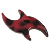 Imitate Animal skins Acrylic Beads, Painted Spray-paint, 41x30mm Hole:2mm, Sold by Bag