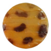 Imitate Animal skins Acrylic Beads, Painted Spray-paint, Flat Round 28mm Hole:1mm, Sold by Bag