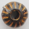Imitation Wood Acrylic Beads, Donut 10.5mm,Thickness:6mm Hole:3mm, Sold by Bag 