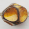 Imitation Wood Acrylic Beads, 7x8mm Hole:1mm, Sold by Bag 