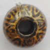 Imitation Wood Acrylic Beads, Donut 10mm,Thickness:7mm Hole:3.5mm, Sold by Bag 