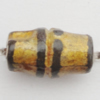 Imitation Wood Acrylic Beads, Tube 13x7mm Hole:1.5mm, Sold by Bag 