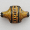 Imitation Wood Acrylic Beads, 18x11mm Hole:1.5mm, Sold by Bag 