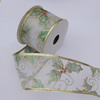 Ribbon Jewelry Printing Satin Ribbon(Christmas), 25mm Length:10 yards, Sold by PC