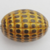 Imitation Wood Acrylic Beads, Oval 17x12mm Hole:2mm, Sold by Bag 