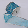 Ribbon Jewelry Printing Satin Ribbon(Christmas), 25mm Length:10 yards, Sold by PC