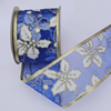 Ribbon Jewelry Printing Satin Ribbon(Christmas), 25mm Length:10 yards, Sold by PC