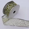 Ribbon Jewelry Printing Satin Ribbon(Christmas), 38mm Length:10 yards, Sold by PC