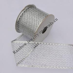 Ribbon Jewelry Printing Satin Ribbon(Christmas), 25mm Length:10 yards, Sold by PC