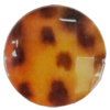 Imitate Animal skins Acrylic Beads, Painted Spray-paint, Faceted Flat Round 20mm Hole:1mm, Sold by Bag