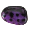 Imitate Animal skins Acrylic Beads, Painted Spray-paint, 45x32mm Hole:3mm, Sold by Bag