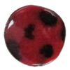 Imitate Animal skins Acrylic Beads, Painted Spray-paint, Flat Round 21mm Hole:1mm, Sold by Bag