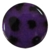 Imitate Animal skins Acrylic Beads, Painted Spray-paint, Flat Round 25mm Hole:1mm, Sold by Bag