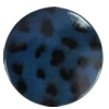 Imitate Animal skins Acrylic Beads, Painted Spray-paint, Flat Round 42mm Hole:1mm, Sold by Bag