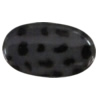 Imitate Animal skins Acrylic Beads, Painted Spray-paint, Flat Oval 51x30mm Hole:2mm, Sold by Bag