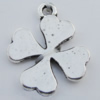 Pendant Zinc Alloy Jewelry Findings Lead-free, Flower 15x19mm Hole:1.2mm, Sold by Bag