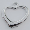 Pendant Zinc Alloy Jewelry Findings Lead-free, 17x18mm Hole:2mm, Sold by Bag