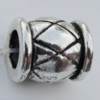 European Style Beads Zinc Alloy Jewelry Findings Lead-free, 13x12mm, Hole:6mm Sold by Bag