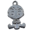 Pendant Zinc Alloy Jewelry Findings Lead-free, Boy 13x24mm Hole:2mm, Sold by Bag